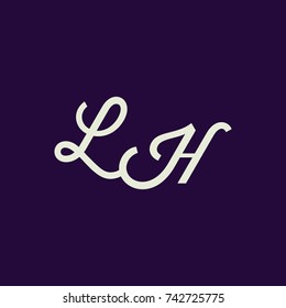 LH Letter Logo, Icon, Vector element design
