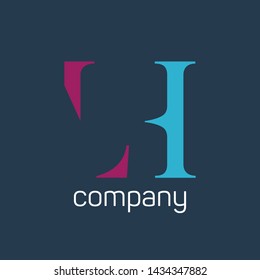 LH logo design. Monogram logo. Letters L and H.