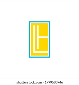 Signo vectorial de diseño de logotipo LH