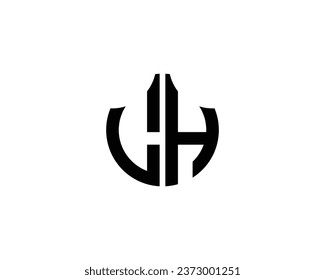 Plantilla vectorial de diseño de logotipo LH