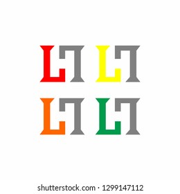 LH Logo Initials Letter Design Template Vector Illustration