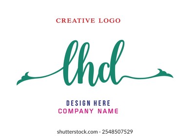 Logotipo de letras LHD es simple, fácil de entender y autorizado