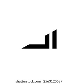 li abstract alphabet font initial simple vector logo design