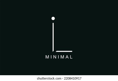 LI or IL Abstract initial monogram letter alphabet logo