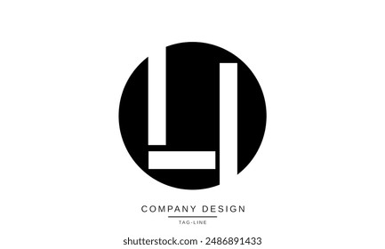 LI, IL Abstract Letters Logo Monogram design Font Icon