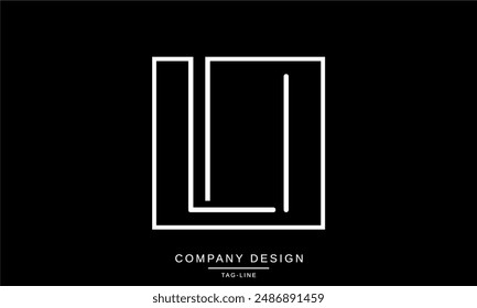 LI, IL Abstract Letters Logo Monogram design Font Icon