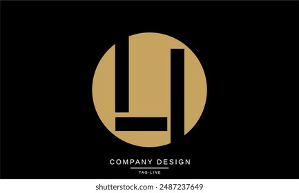 LI, IL Letras Abstractas Logo Monograma diseño Fuente Icono