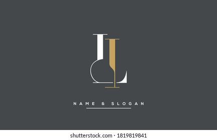 LI, IL Abstract Logo Monogram vector Template