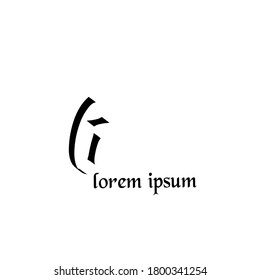 Li Vector de logotipo de escritura a mano inicial