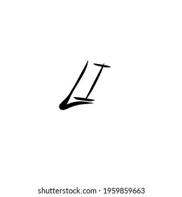 LI initial handwritten logo for identity