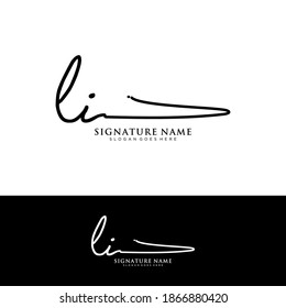 LI Initial letter handwriting and signature logo.