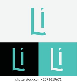li Initial letter logo symbol design