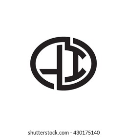 LI initial letters looping linked ellipse monogram logo