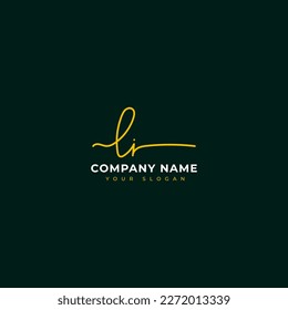 Li Initial signature logo vector design