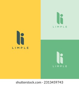 Li letter business logo design concept vector