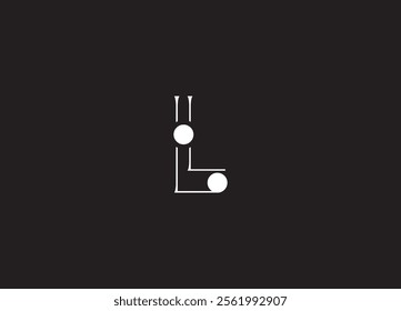 LI logo Design Template Vector Graphic Branding Element.
