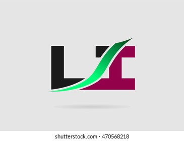Li Logo. Vector Graphic Branding Letter Element
