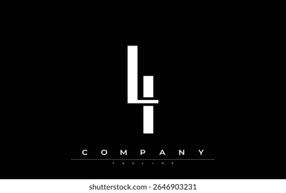 LI Modern Initials Logo Design. Branding logo with stylized initials showcasing bold design and modern aesthetic. Ideal for professional business branding or creative projects focusing on minimalistic