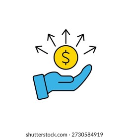 liabilities concept line icon. Simple element illustration. liabilities concept outline symbol design.