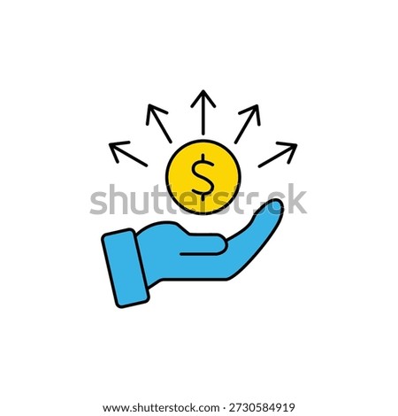 liabilities concept line icon. Simple element illustration. liabilities concept outline symbol design.