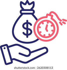 Liabilities Icon Color Vector Illustration