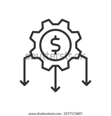 Liabilities, icon in line design. Liabilities, debt, financial obligations, liabilities management, business debt, balance sheet, loan on white background vector. Liabilities editable stroke icon
