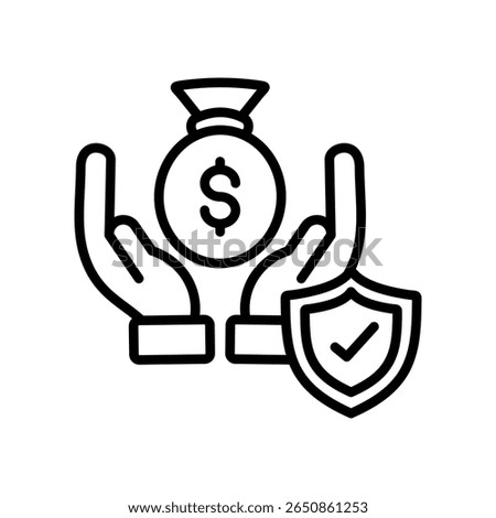 Liabilities Icon Line Vector Illustration