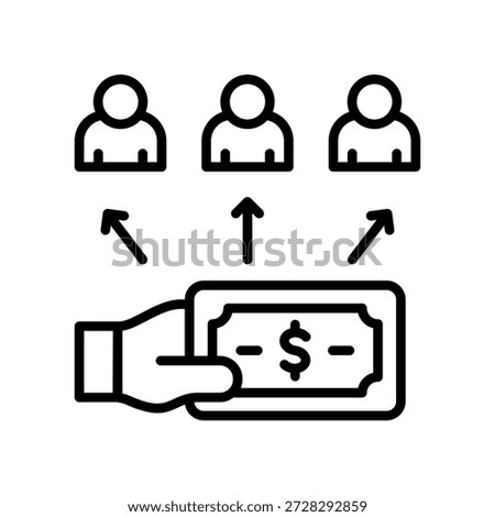 Liabilities Icon Line Vector Illustration
