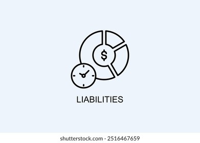 Icono De Vector De Pasivos O Ilustración De Logotipo
