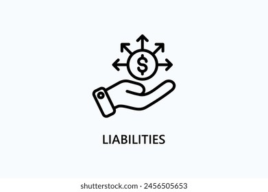 Liabilities Vector, Icon Or Logo Sign Symbol Illustration