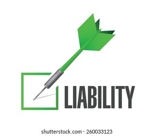 Liability Check Dart Illustration Design Over Stock Vector (Royalty ...