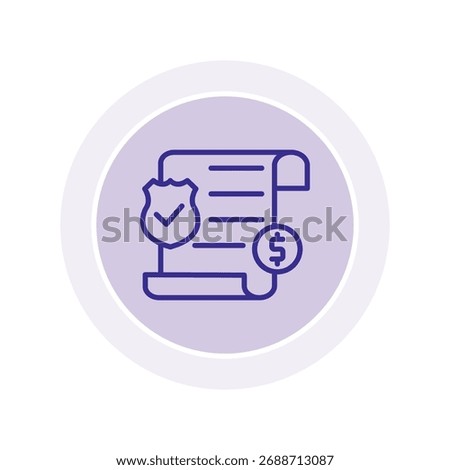 Liability color circle icon , vector, pixel perfect, illustrator file 
