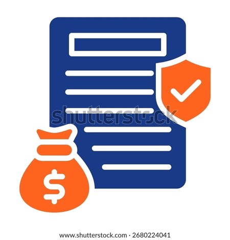 Liability Icon Fill Vector Illustration