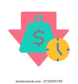Liability Icon - Flat Color Icons For Accounting and Business