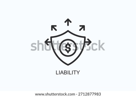 Liability Icon Or Logo Isolated Vector Illustration