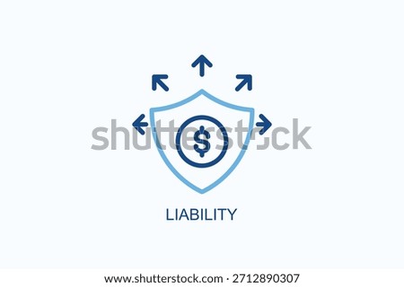 Liability Icon Or Logo Isolated Vector Illustration