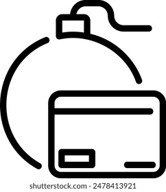 liability line icon illustration vector