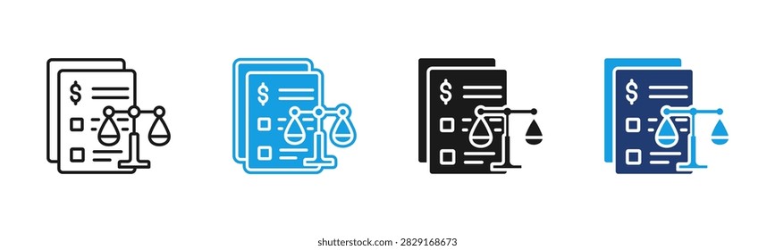 Liability web icon multiple style collection