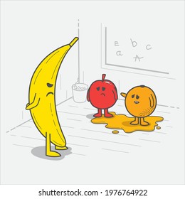 liar fruit, lie, cartoon, funny