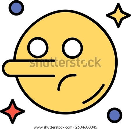 Liar Line vector Icon Design