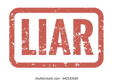 Liar Stamp  Vector EPS 10