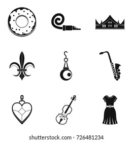 Libation icons set. Simple set of 9 libation vector icons for web isolated on white background