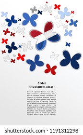 Liberation Day of Netherland vector illustration. Suitable for greeting card, poster and banner.  