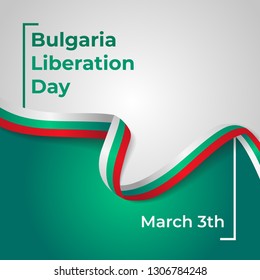 Liberation Day Republic of Bulgaria Vector Template Design Illustration 