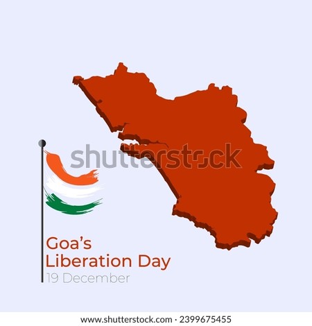 Goa’s Liberation Day vector, illustration. 19 December.
