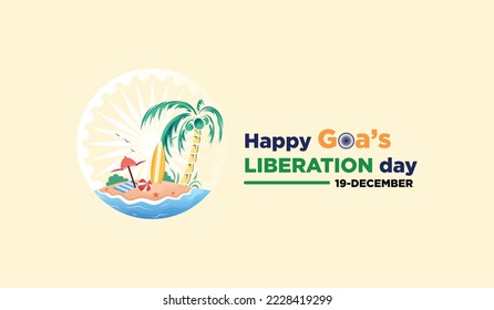 Goa’s liberation day vector illustration 