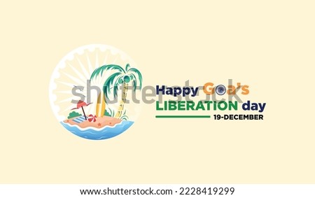 Goa’s liberation day vector illustration 