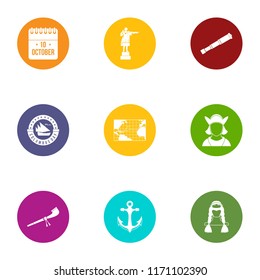 Liberation icons set. Flat set of 9 liberation vector icons for web isolated on white background
