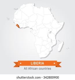 Liberia. All the countries of Africa.