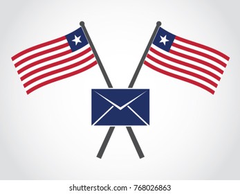 Liberia Emblem Mail